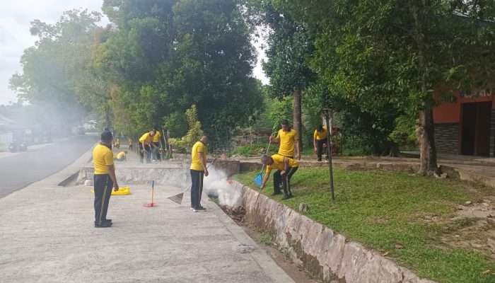 Polres Bangka Curvey di Hutan Kota Sungailiat