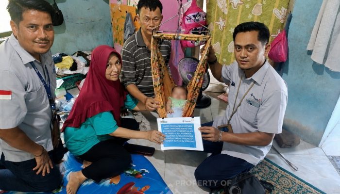 PT TIMAH Bantu Ringankan Beban Keluarga Habibi