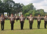 Polres Bangka Gelar Upacara Laporan Kenaikan Pangkat
