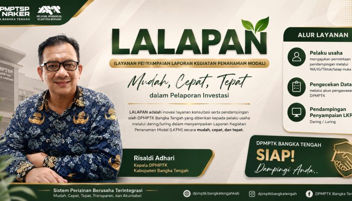 LALAPAN Permudah Pelaku Usaha Laporkan Investasi