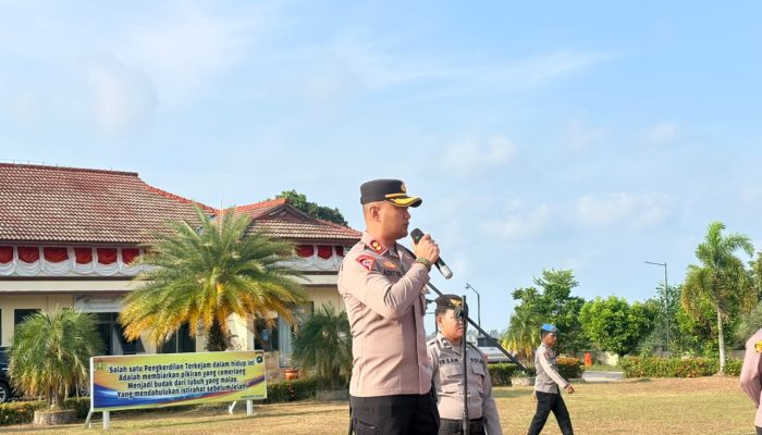 AKBP Pradana Aditya Nugraha Pimpin Apel Terakhir