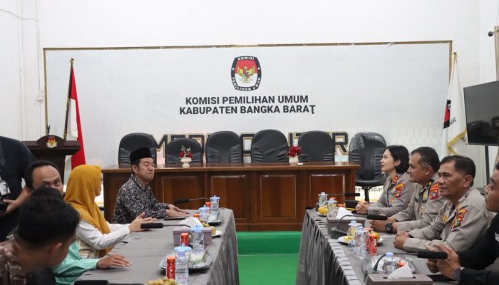 Kapolres Sambangi KPU Bangka Barat