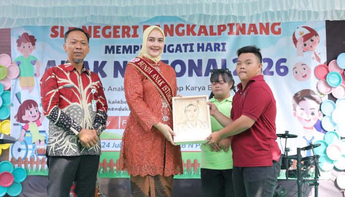 Bunda PAUD Babel Hadiri Peringatan Hari Anak Nasional