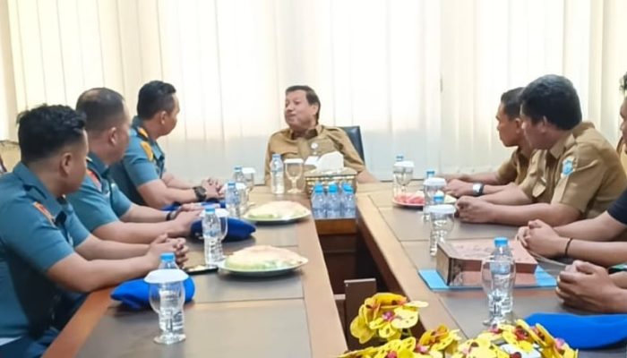 Walikota Terima Audiensi Dandenpom Lanal Babel