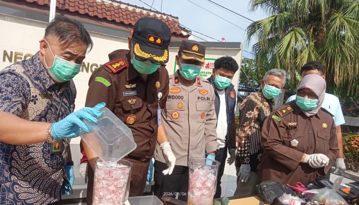 Barang Bukti Puluhan Perkara Narkotika Mendominasi