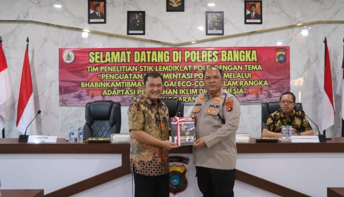 Terima Kunjungan Tim Penelitian STIK Lemdiklat Polri