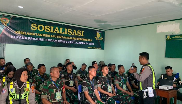 Makodim 0413/Belitung Didatangi Satlantas